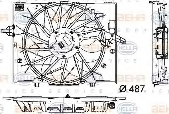 BEHR HELLA SERVICE 8EW 351 034-271