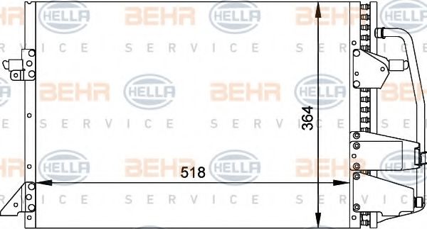 BEHR HELLA SERVICE 8FC 351 035-701