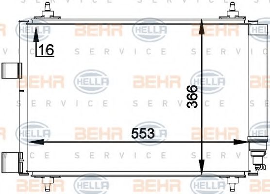 BEHR HELLA SERVICE 8FC 351 300-661