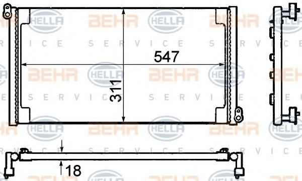 BEHR HELLA SERVICE 8FC 351 304-301