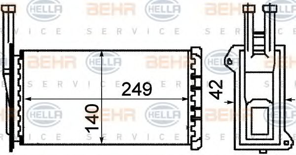 BEHR HELLA SERVICE 8FH 351 311-571