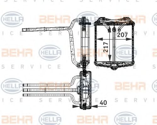 BEHR HELLA SERVICE 8FH 351 311-601