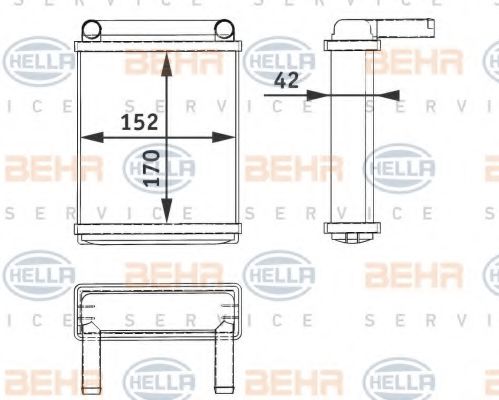 BEHR HELLA SERVICE 8FH 351 312-521