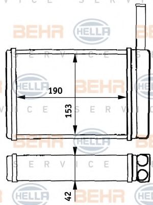 BEHR HELLA SERVICE 8FH 351 313-121