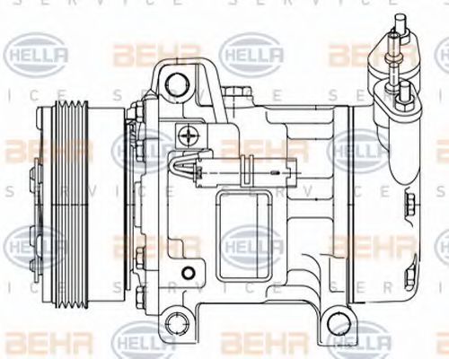 BEHR HELLA SERVICE 8FK 351 316-051