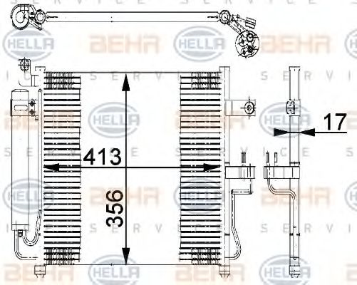 BEHR HELLA SERVICE 8FC 351 318-041