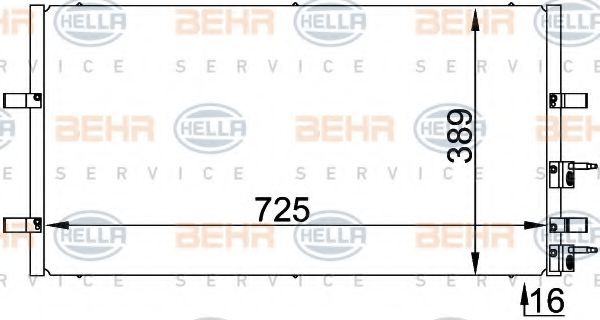 BEHR HELLA SERVICE 8FC 351 318-411