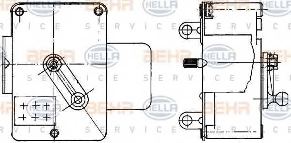 BEHR HELLA SERVICE 6NW 351 344-051