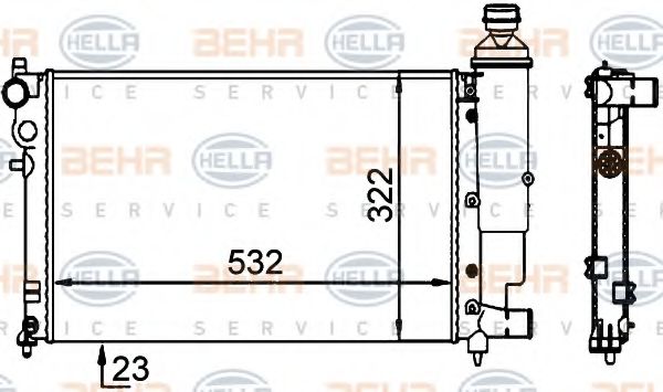 BEHR HELLA SERVICE 8MK 376 701-694