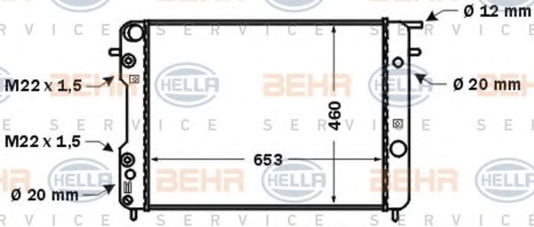 BEHR HELLA SERVICE 8MK 376 704-541