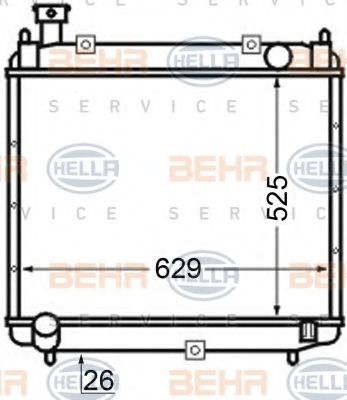 BEHR HELLA SERVICE 8MK 376 704-661