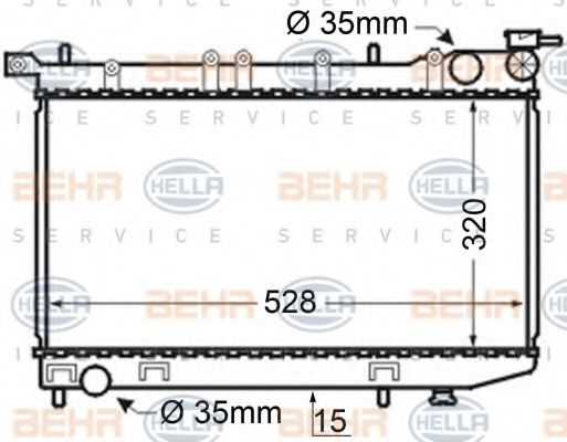 BEHR HELLA SERVICE 8MK 376 704-741