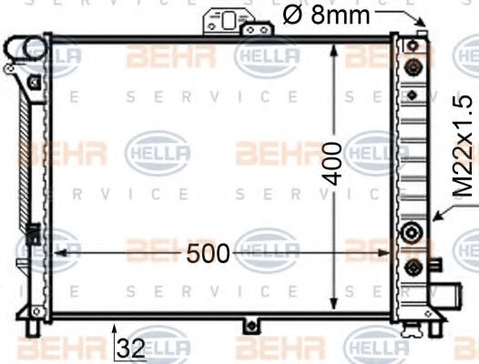 BEHR HELLA SERVICE 8MK 376 705-611