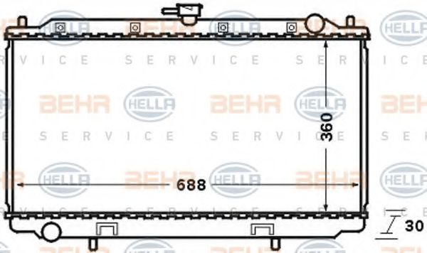 BEHR HELLA SERVICE 8MK 376 705-631