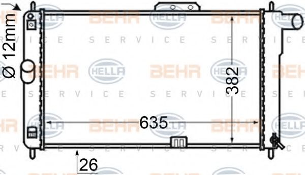 BEHR HELLA SERVICE 8MK 376 705-641