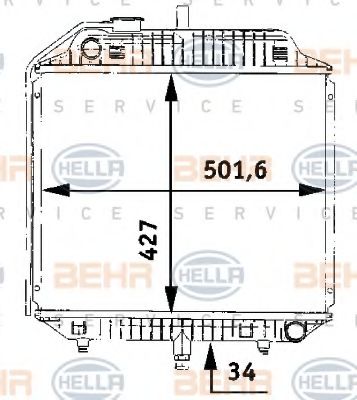 BEHR HELLA SERVICE 8MK 376 706-201