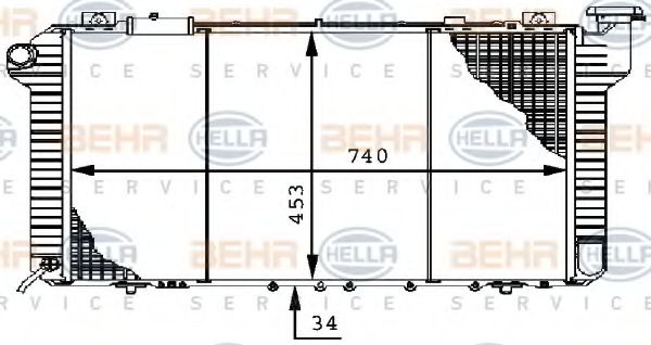 BEHR HELLA SERVICE 8MK 376 706-291