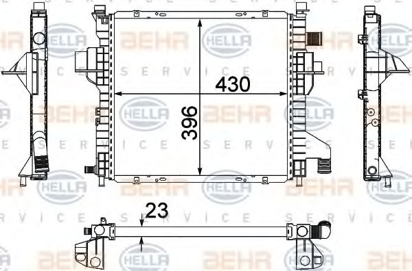 BEHR HELLA SERVICE 8MK 376 706-541