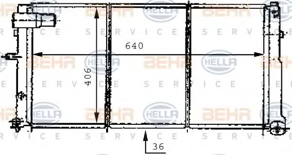 BEHR HELLA SERVICE 8MK 376 707-211