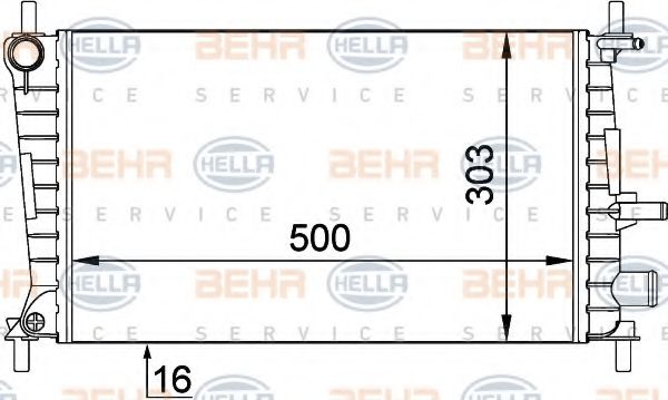 BEHR HELLA SERVICE 8MK 376 707-321