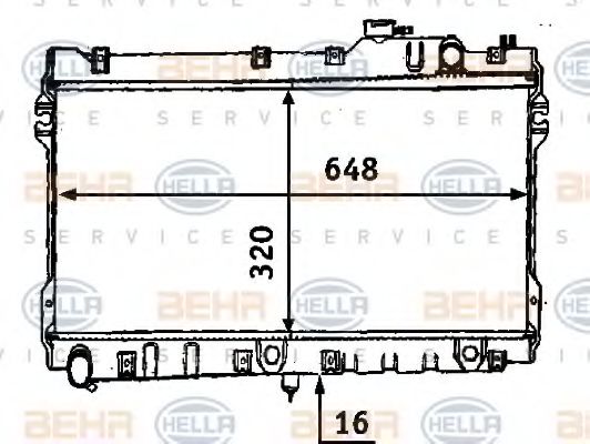 BEHR HELLA SERVICE 8MK 376 707-541