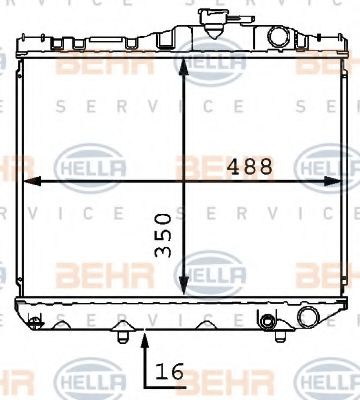 BEHR HELLA SERVICE 8MK 376 707-571