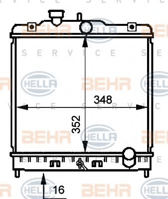 BEHR HELLA SERVICE 8MK 376 707-781