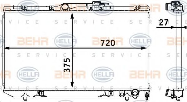 BEHR HELLA SERVICE 8MK 376 708-121