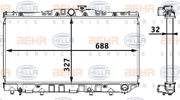 BEHR HELLA SERVICE 8MK 376 708-181