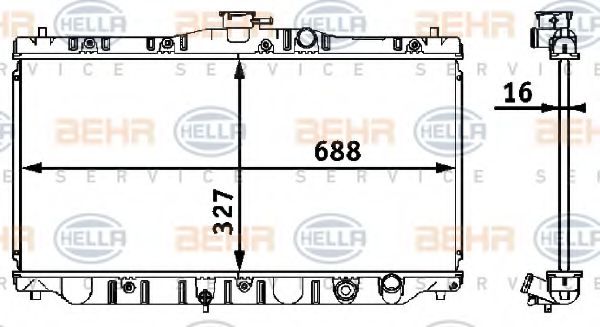 BEHR HELLA SERVICE 8MK 376 708-211