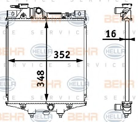 BEHR HELLA SERVICE 8MK 376 708-221