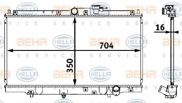 BEHR HELLA SERVICE 8MK 376 708-261