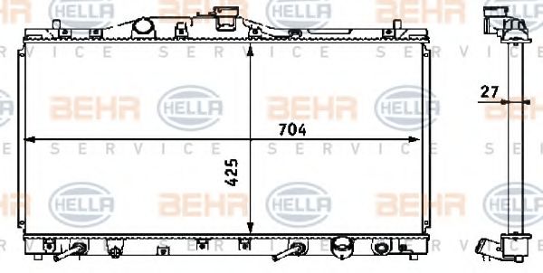 BEHR HELLA SERVICE 8MK 376 708-371