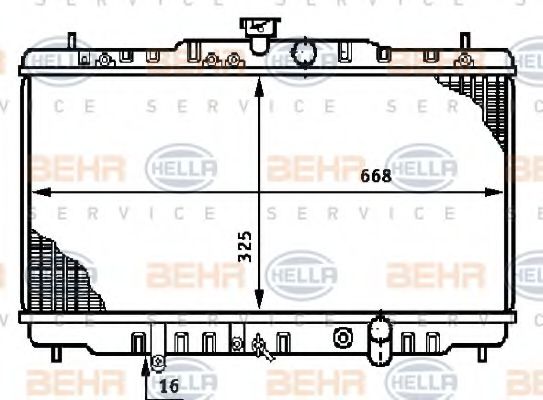 BEHR HELLA SERVICE 8MK 376 708-551