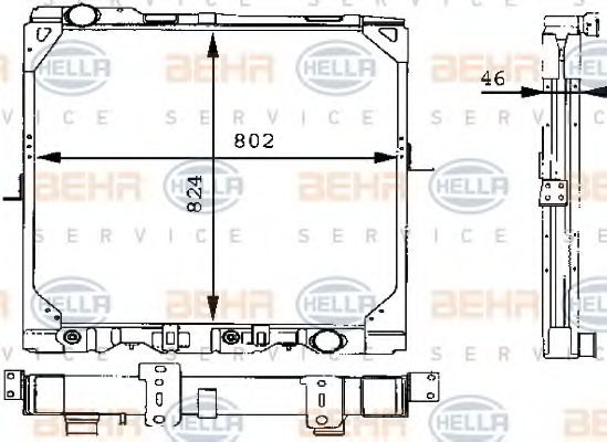 BEHR HELLA SERVICE 8MK 376 709-311