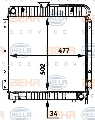 BEHR HELLA SERVICE 8MK 376 709-411