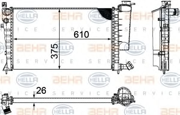 BEHR HELLA SERVICE 8MK 376 710-264