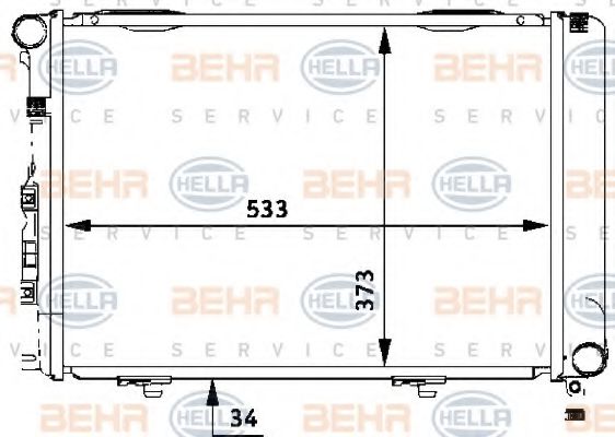 BEHR HELLA SERVICE 8MK 376 710-654