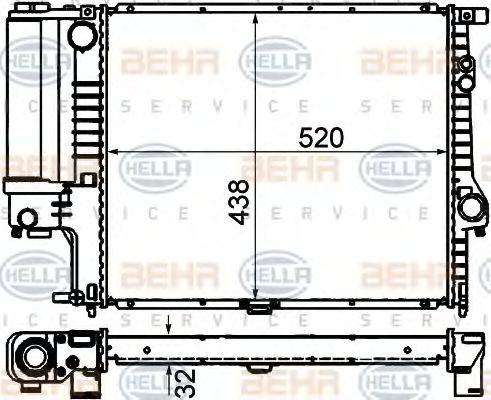 BEHR HELLA SERVICE 8MK 376 711-134