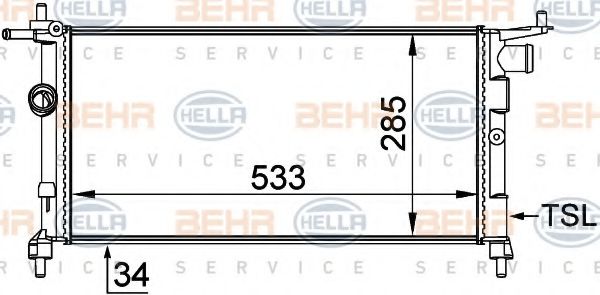 BEHR HELLA SERVICE 8MK 376 712-004