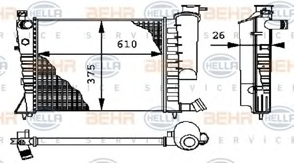 BEHR HELLA SERVICE 8MK 376 712-614