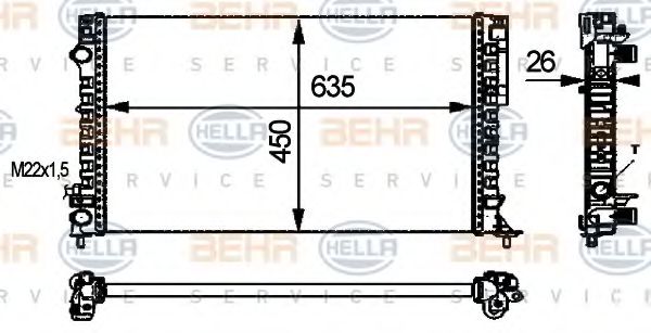 BEHR HELLA SERVICE 8MK 376 712-681