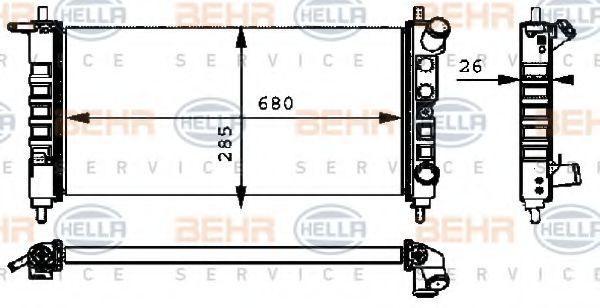 BEHR HELLA SERVICE 8MK 376 712-701