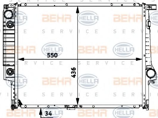 BEHR HELLA SERVICE 8MK 376 713-094