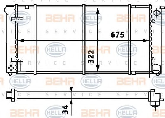 BEHR HELLA SERVICE 8MK 376 713-314