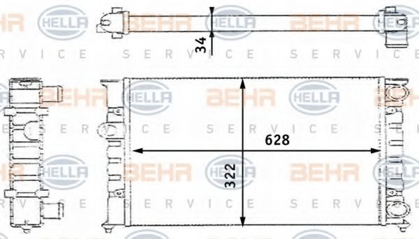 BEHR HELLA SERVICE 8MK 376 713-421