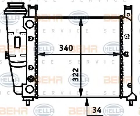 BEHR HELLA SERVICE 8MK 376 713-491