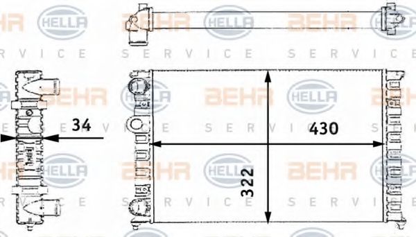 BEHR HELLA SERVICE 8MK 376 713-741