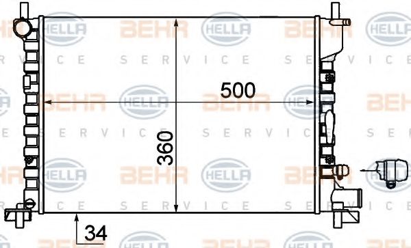 BEHR HELLA SERVICE 8MK 376 714-244