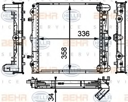 BEHR HELLA SERVICE 8MK 376 714-291